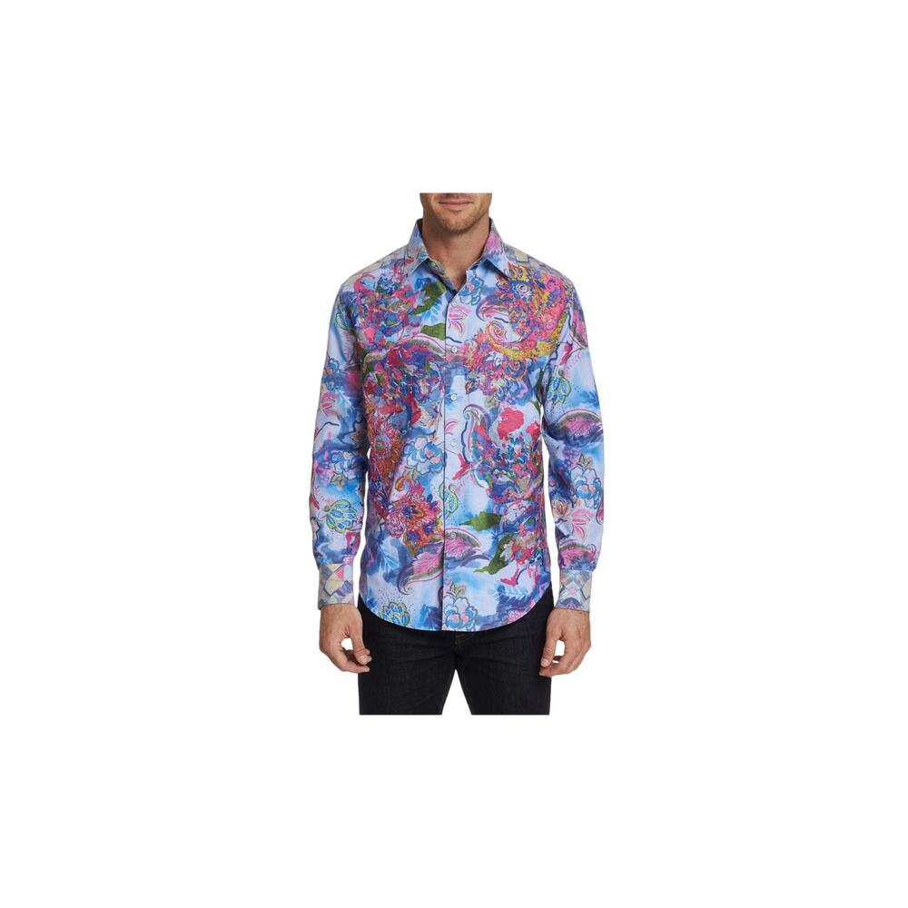 Robert Graham The Parker - Sz 2XL- Embroidered Floral Shirt. #416/902.
